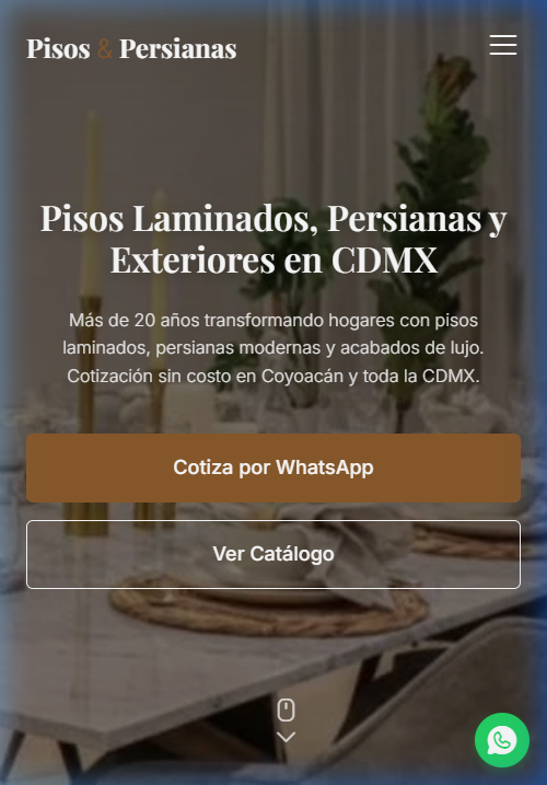 Pisos y Persianas - Decoración de interiores