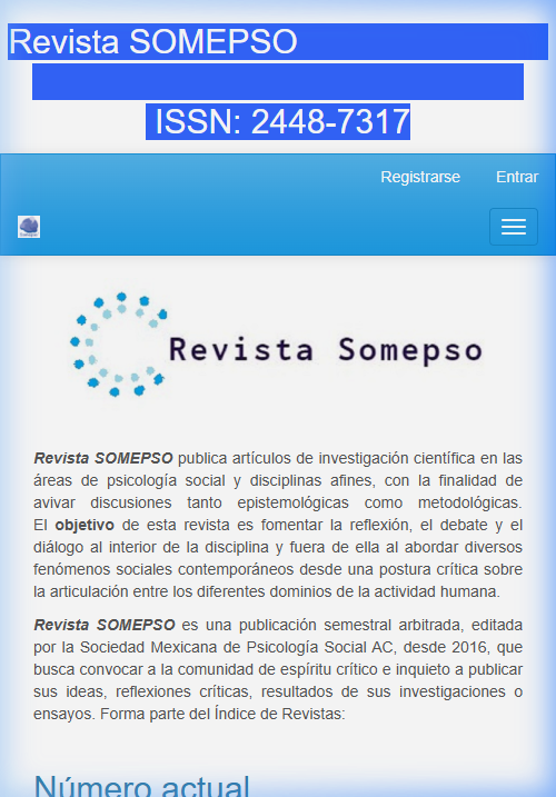 Revista SOMEPSO - Publicación Académica